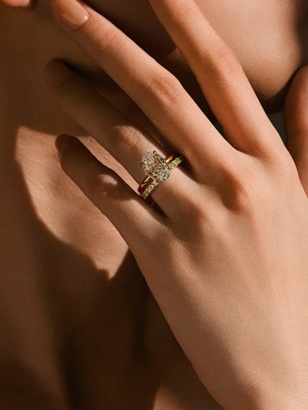 Ring - Gold Oval Cut Solitaire Ring
